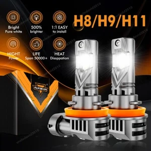 AUXBEAM H11 LED Headlight Bulbs Conversion Kit Low Beam Super White Bright 6500K - Foto 1 di 12