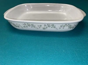 Corelle Callaway Oblong Dish 9" x 13" Rectangular Stoneware Bake Serve Green Ivy - Picture 1 of 4