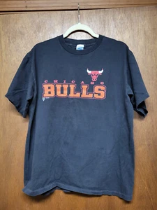 Chicago Bulls NBA Basketball Tshirt Black Size 18-20 - Picture 1 of 2