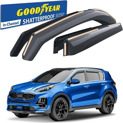 Parasoles de lluvia protectores de viento para Kia Sportage 2017-2022 IMPERMEABLES Foto 1 de 4