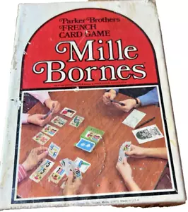 Vintage~ 1971~Mille Bornes~ gioco di carte francese~ fratelli Parker~completo - Foto 1 di 10
