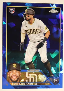 2023 Topps Chrome Sapphire Luis Liberato RC San Diego Padres - Picture 1 of 2
