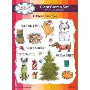Creative Expressions Clear Stamps by Jane's Doodles - O Christmas Tree (6in x 8i - Bild 1 von 5
