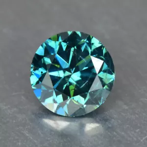 0,46 carati taglio rotondo brillante_diamante blu fantasia diamante sciolto - Foto 1 di 1