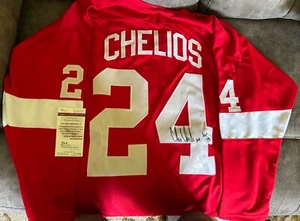 Chris Chelios signed Custom jersey Detroit Red Wings JSA - Picture 1 of 2