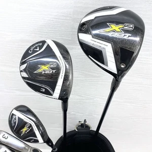 Callaway Club Set 1W 3W HY 3-9i Pw 56 PT 13pc RH Graphite & Steel Stiff Men Golf - Picture 1 of 8