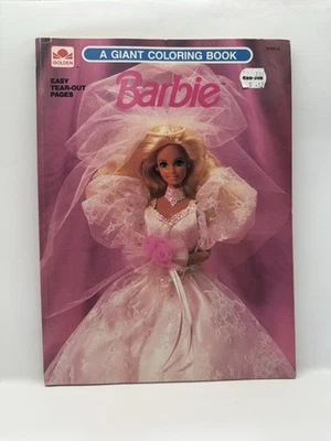 Vintage 1990 Barbie A Giant Coloring Book A Golden Book - Image 1 of 4