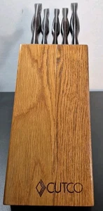 Cutco Space Saver Set with Block 5 knife set with compact block for storage.. - Picture 1 of 24