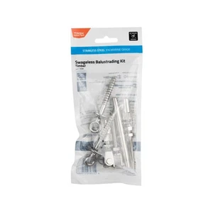 Taskmaster 316 Stainless Steel Swageless Timber Lag Screw Balustrading Kit - Picture 1 of 5