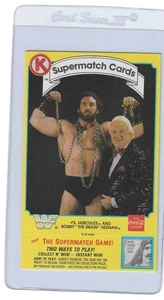 1987 Circle K WWF Supermatch Hercules & Bobby "The Brain" Heenan # 2 Card - Picture 1 of 2