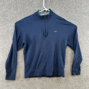 Vineyard Vines Women's 1/4 Zip Sweater Size Small Blue Long Sleeve - Picture 1 of 10