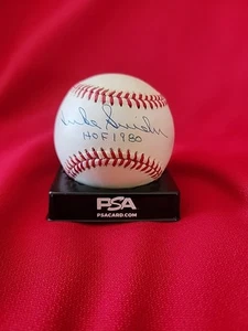 Duke Snider HOF 80 Autographed NL Baseball PSA Certified - Picture 1 of 2
