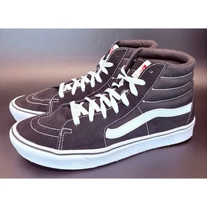 Vans SK8-Hi High Top Black White Classic Skateboarding Sneakers mens size 11 - Picture 1 of 8