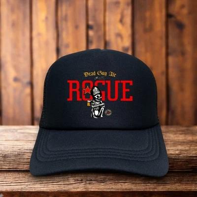 Sombrero de camionero Rogue Ales Brewing para hombre negro Ashland Oregon difunto IPA gorra de cerveza Foto 1 de 4