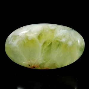 Fantástica piedra preciosa suelta cabujón forma ovalada prehnita verde natural 76,30 quilates - Imagen 1 de 2