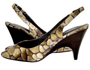 DONALD J PLINER WOMEN 7 PAPINA6666 SLINGBACK SANDALS 3.5" HEEL SHOE PREOWN - Picture 1 of 9