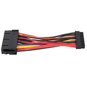 Large 24 Pin To Small 24 Pin Power Supply ATX Adapter Cable For Computer NEW - Afbeelding 1 van 8