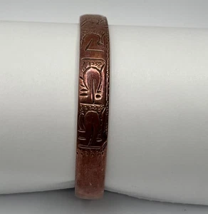 Handgeschnitztes Tibetisches Heilarmband aus Kupfer. Unisex, Handgefertigt. gebraucht - Bild 1 von 5