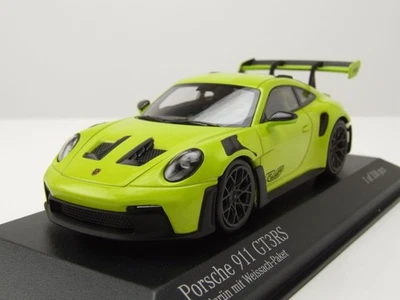Porsche 911 (992) GT3 Rs 2023 Verde Negro Llantas Auto Modelo 1:43 Minichamps - Imagen 1 de 4