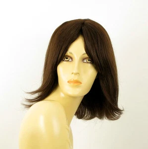 Perruque femme 100% cheveux naturel châtain ref MATHILDE 6 - Picture 1 of 7