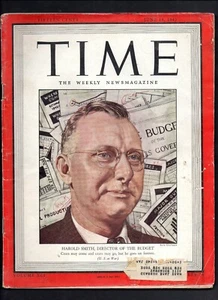 Time Magazine 14. Juni 1943. Harold Smith - Haushaltsdirektor - USA im Krieg - Bild 1 von 6