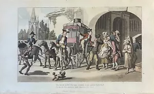 1817 Rowlandson TIS HOP'D MIDST FOREIGN SCENES... The Dance Of Life HC Etching - Picture 1 of 2