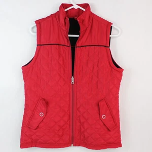 Great Northwest Women's Reversible Puffer Vest Red & Black Size Small - Picture 1 of 5