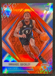 2020-21 Panini Chronicles Phoenix Basketball Immanuel Quickley /149 Red RC Knick
