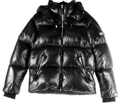 NEW Mackage Men's Kent Short Hooded Puffer Coat In Black SZ 44 #DC280 - Image 1 of 4