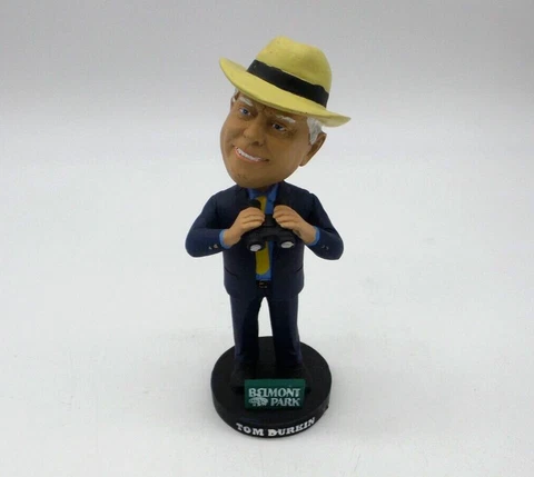 Belmont Park Tom Durkin Associated Premium Corporation Bobblehead - NO BOX Cover