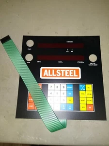 Allsteel Hydraulic Shear Control Panel Membrane - Picture 1 of 1