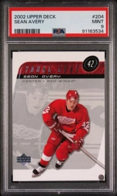2002-03 Upper Deck Young Guns #204 Sean Avery PSA 9 Mint RC ROOKIE - Image 1 of 2
