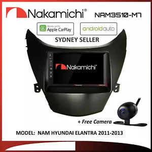 7 "APPLE CARPLAY ANDROID AUTO NAKAMICHI BT RADIO PARA HYUNDAI ELANTRA 2011-2013 - Imagen 1 de 2