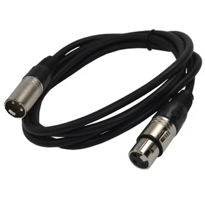 6 Fuß XLR-auf-XLR-Mikrofonkabel (3-polig M/F) für Shure PG/SM-Serie Mikrofone - Bild 1 von 3