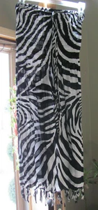 Vestido cubierto con estampado de cebra para mujer talla 7/8, NUEVO CON ETIQUETAS, vacaciones de natación en la playa - Imagen 1 de 4