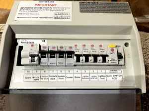 Wylex Consumer 9 Way Unit, RCD 80A 30mA - Picture 1 of 7