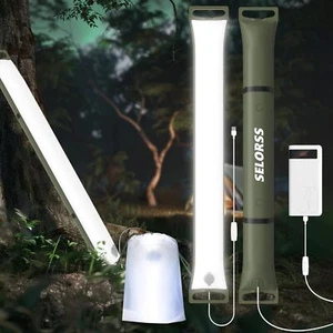 SELORSS Inflatable Camping LED Light Foldable Portable Outdoor USB-C Waterproof - Picture 1 of 34