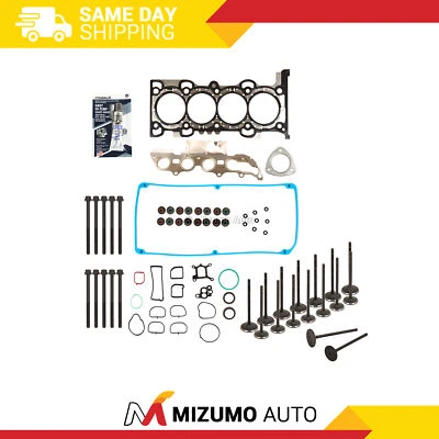 Juego de juntas de culata válvulas de escape de admisión aptas para 11-12 Fusion Lincoln MKZ Mercury 2,5 L Foto 1 de 4