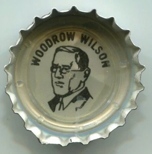 Gorra de Coca-Cola 1969 - Big Name Bingo - President Woodrow Wilson - Imagen 1 de 2