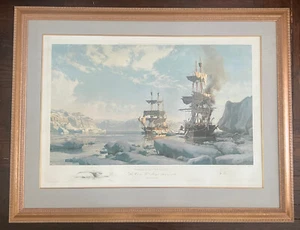 Framed John Stobart Signed & Remarqued 45/100 - Whaling in the Arctic - Picture 1 of 8