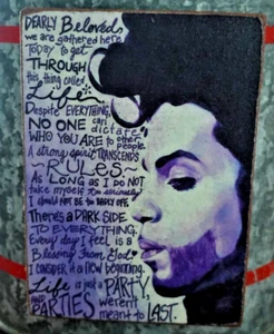 PRINCE Dearly Beloved! *Handmade Wood Photo MAGNET - Picture 1 of 1