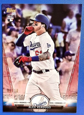 2018 Topps Salute Series 1 Rookies Red (05/10) Alex Verdugo #TS-80 Rookie - Image 1 of 4