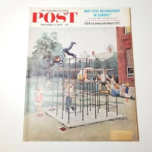 Saturday Evening Post Magazine November 7, 1959 George Hughes Cover Vintage - Picture 1 of 12
