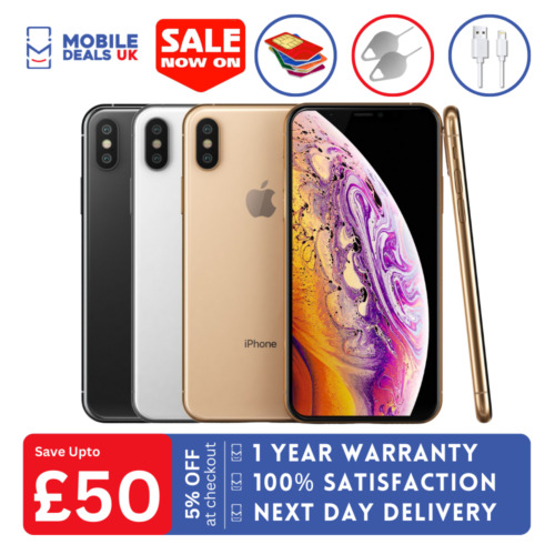 Apple iPhone XS - 64GB - 256GB - All Colours - Unlocked - Pristine condition A++
