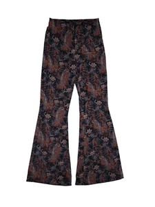 Free People Paisley Floral Wide Leg Bell Bottom Pants Women S Boho Hippie Retro - Picture 1 of 7
