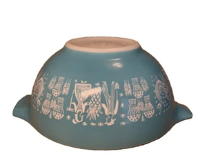 Vintage Pyrex Amish Butterprint Cinderella Mixing Bowl 442 Turquoise 1.5 Qt - Picture 1 of 21