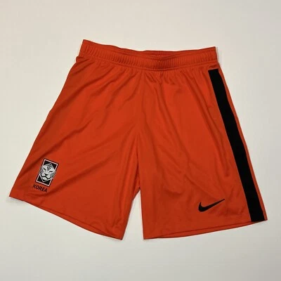 South Korea National Soccer Team Shorts Mens Large Orange Nike Dri-Fit Swoosh - Image 1 of 4