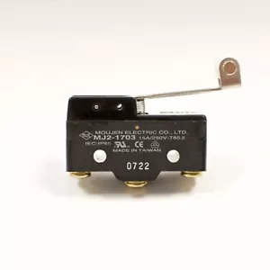 Moujen MJ2-1703 Micro Basic Limit Switch, Hinge Roller Lever, 15A/250V-T85µ - Picture 1 of 4