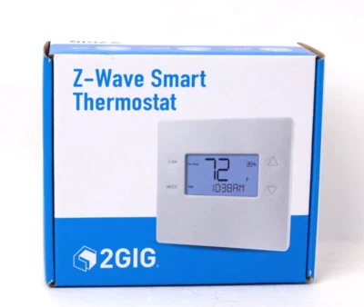 2GIG Z-Wave Thermostat, 2GIG-STZ-1 (White) New p355 - Image 1 of 3