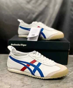 Onitsuka Tiger MEXICO 66 1183C102 100 White/Blue Classic Unisex Sneakers Shoes